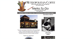 Desktop Screenshot of metrocoffeehutch.com