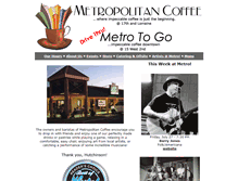 Tablet Screenshot of metrocoffeehutch.com